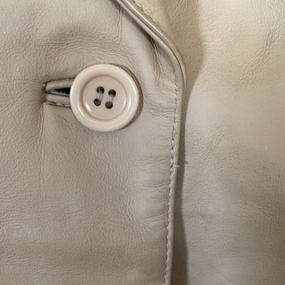 🖤Y2K structured LEATHER‎ coat - Picture 7 of 8